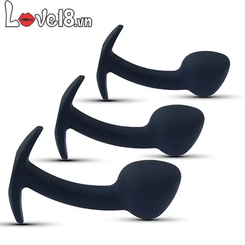 Three-Piece Men’s Anal Plug Set Silicone — photo 3