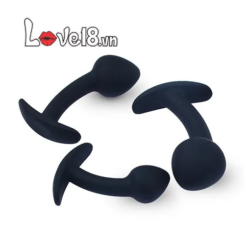 Three-Piece Men’s Anal Plug Set Silicone — photo 4