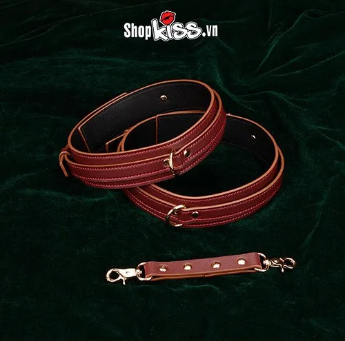 BDSM Leather Waist Thigh Restraint Handcuffs Couples Toy — photo 4