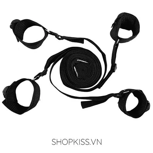 Bedroom Bondage Kit Hand Leg Restraints Couples Fun — photo 2