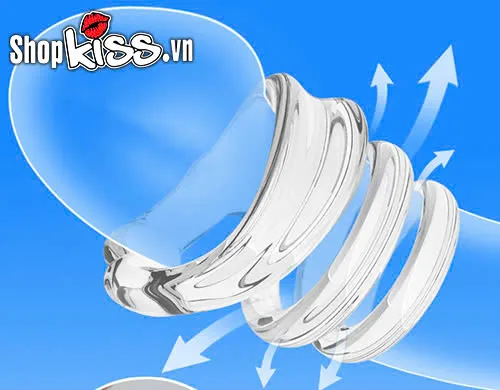 Multifunctional Male Delay Ring Transparent TPE — photo 5