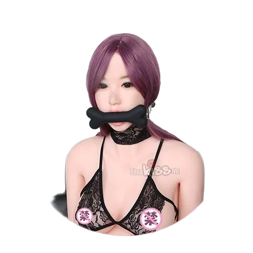 Bone Shape BDSM Gag Restraint Cute Leather Strap
