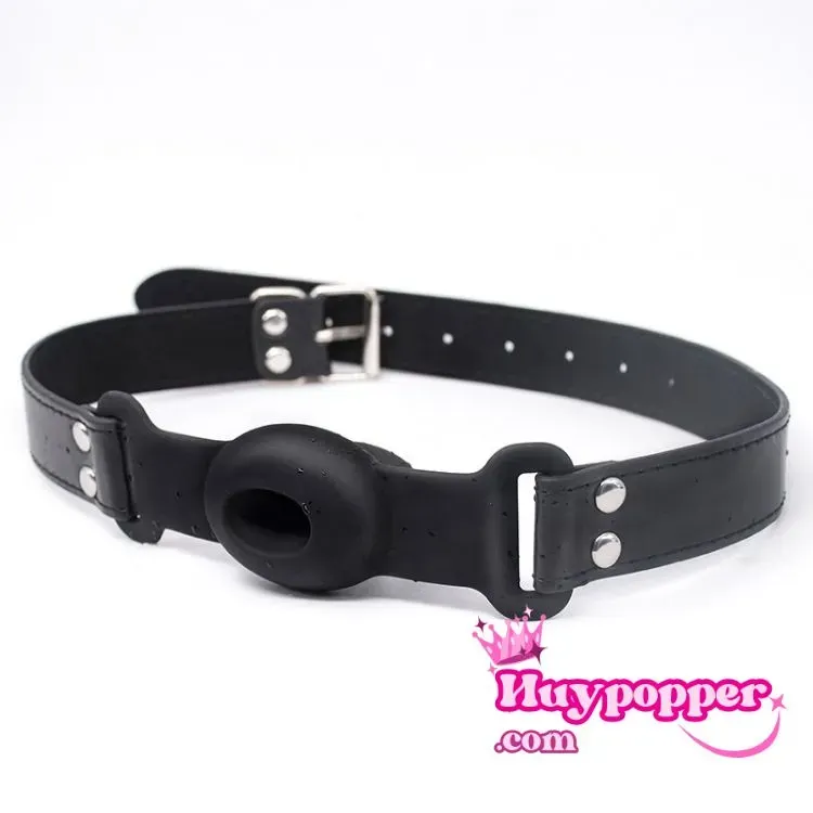 Silicone Gag Ball With Hole BDSM Safe Breathable — photo 2