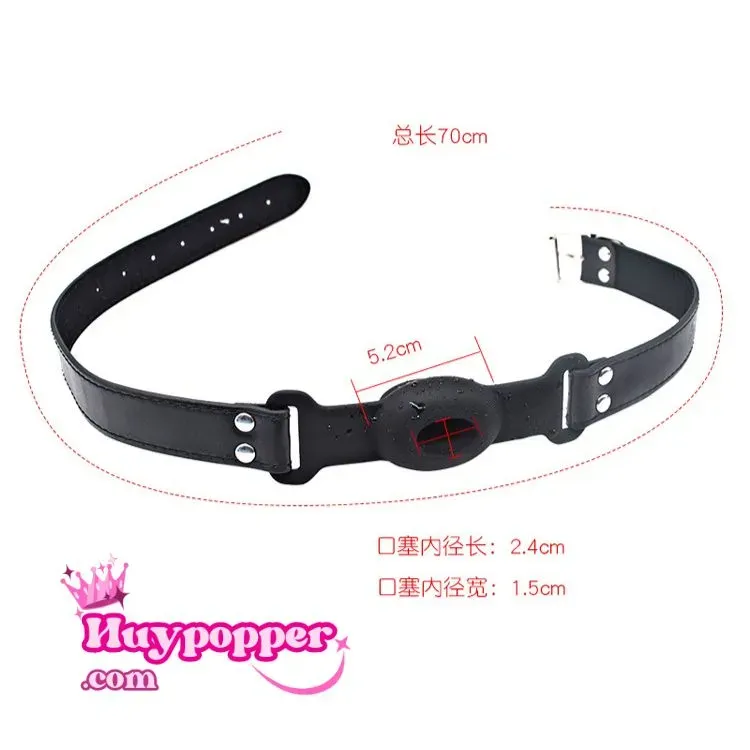 Silicone Gag Ball With Hole BDSM Safe Breathable — photo 4