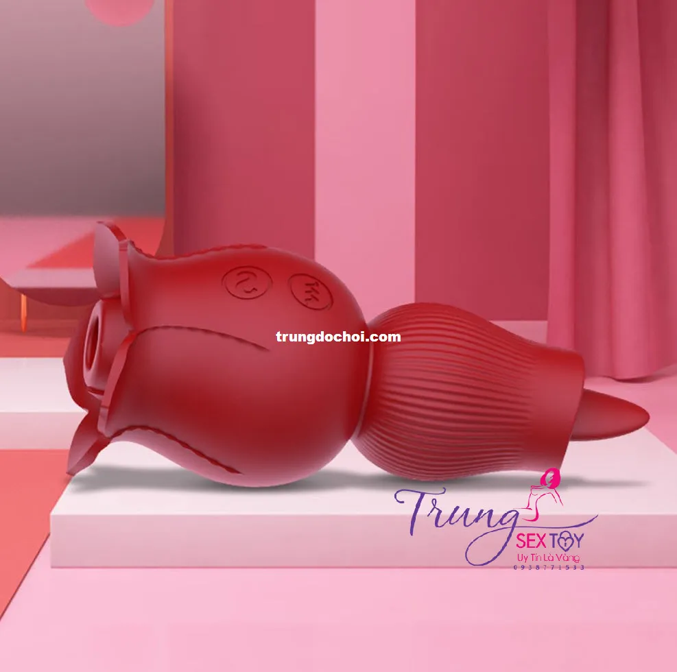 Silicone Rose Licking Sucking Vagina Stimulator 7 Modes — photo 4