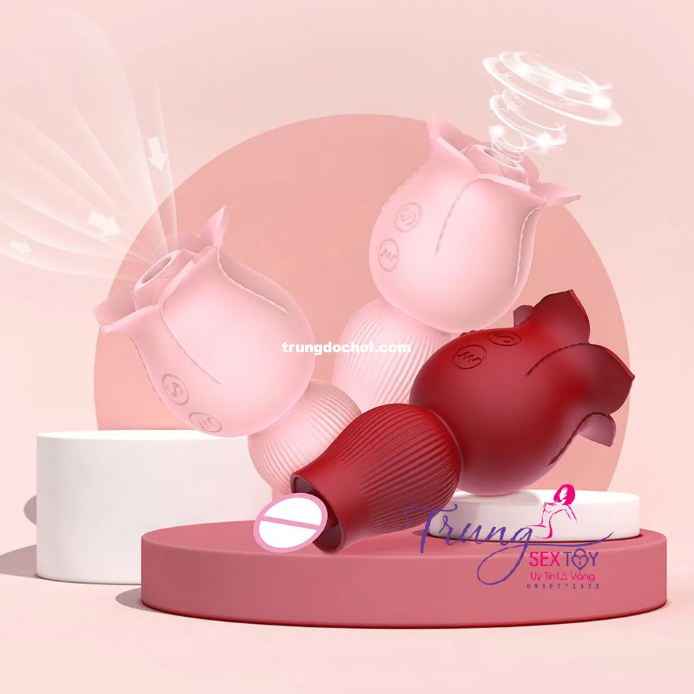 Silicone Rose Licking Sucking Vagina Stimulator 7 Modes — photo 5