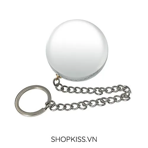 Glass Prostate Stimulation Ball With Stainless Chain — photo 2