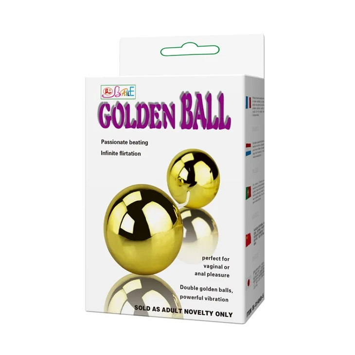 Golden G-Spot Anal Vibrating Ball Safe ABS Material — photo 4