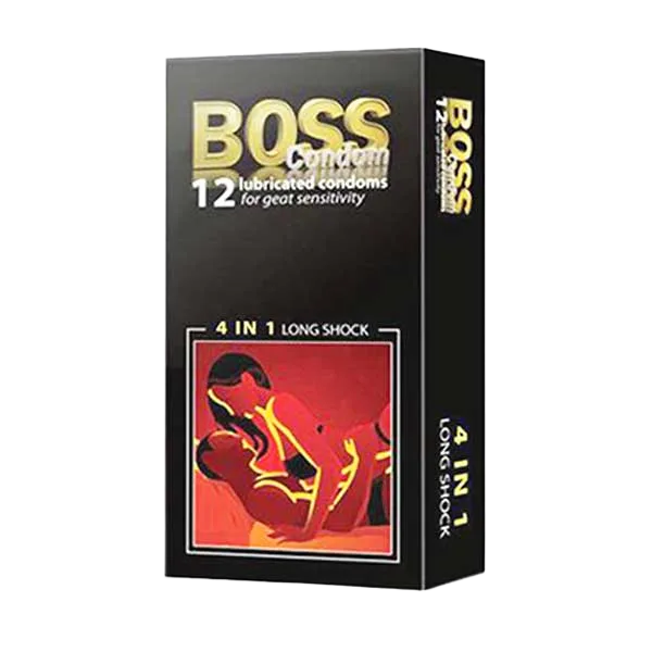 Boss 4in1 Textured Delay Condom G-Spot Stimulator 52mm
