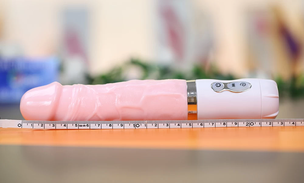Boss Back Straight Rotating Vibrating Soft Silicone Dildo — photo 4