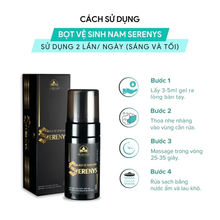 Serenys Men Foaming Cleanser 100ml Deep Clean Fresh — photo 5