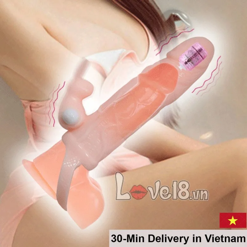 Brave Man Double Ended Vibrating Strap-On Dildo
