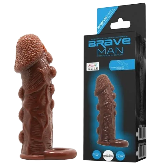 Brave Man Silicone Enlargement Ring Delay Condom