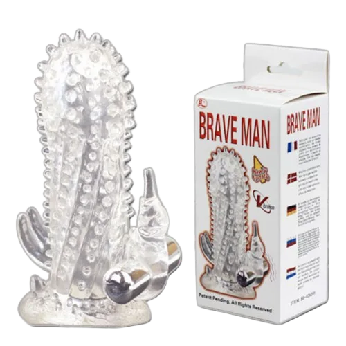 Brave Man Spiked Vibrating Condom for Intense Sensation
