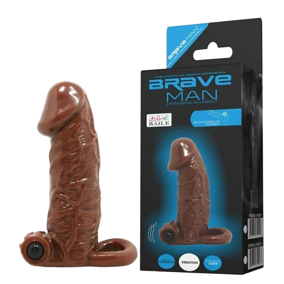 Brave Man Vibration Delay Condom Increase Size Extend Performance