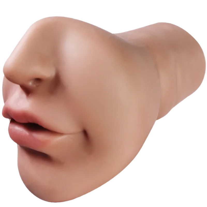 Brown Queen Silicone Oral Stimulator 17x10cm Waterproof