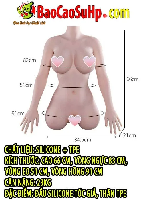 Hitomi 83cm 23kg Head-Only Sex Doll Realistic Face Sweet Look — photo 6