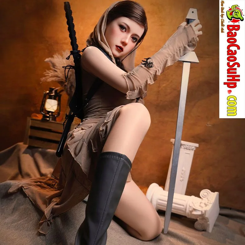 Assasin Girl 1.58m Hair Implant Silicone TPE Realistic Doll — photo 4