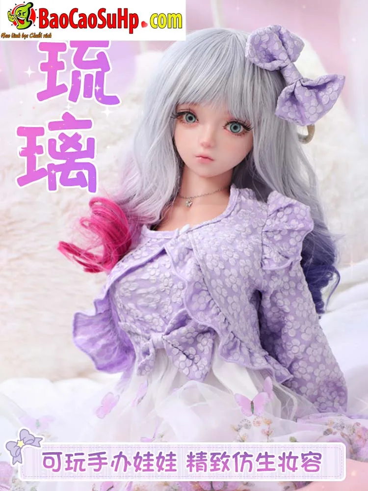 Anime Style Nhã Lâm 80cm Purple Dress Full Body Sex Doll — photo 6