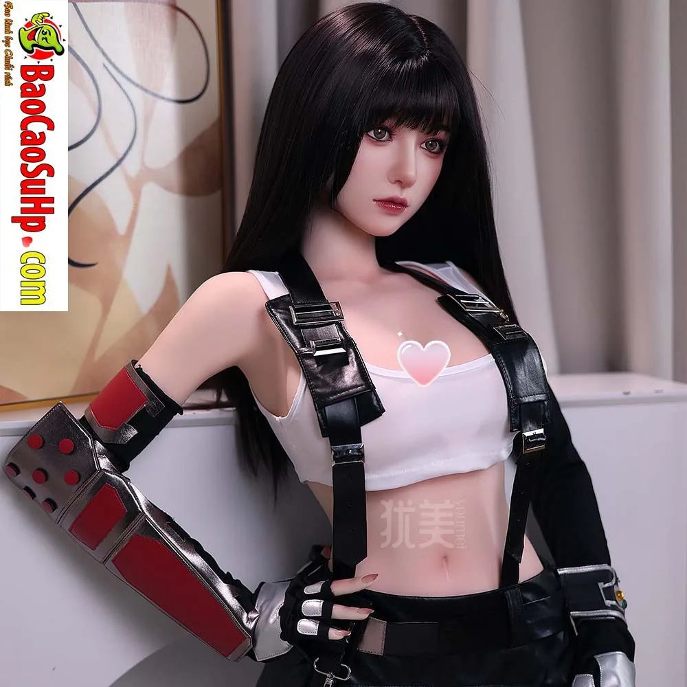 Yuna Tidus 158cm Black Hair Cosplay Silicone Love Doll — photo 2