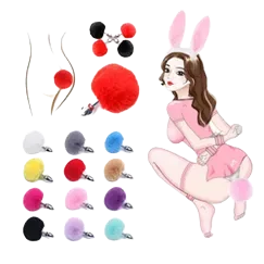 Bunny Tail Anal Stimulator Innovative Adult Sex Toy for Couples