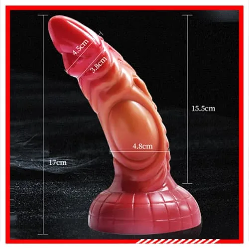 QianAi Silicone Realistic Textured Suction Dildo Japanese Design — photo 2