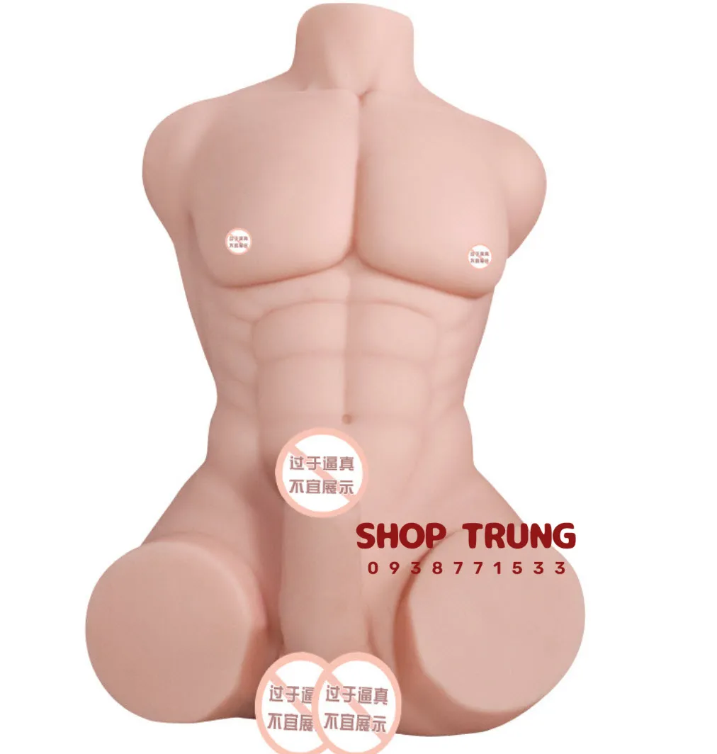 Small Muscular Male Half Body Erotic Silicone Doll — photo 7