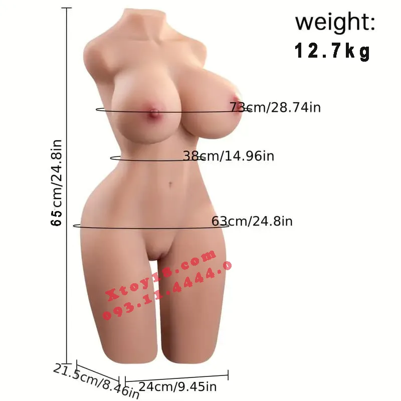 Half Body Sex Doll Big Breast Squeeze Suck Sound XL — photo 4