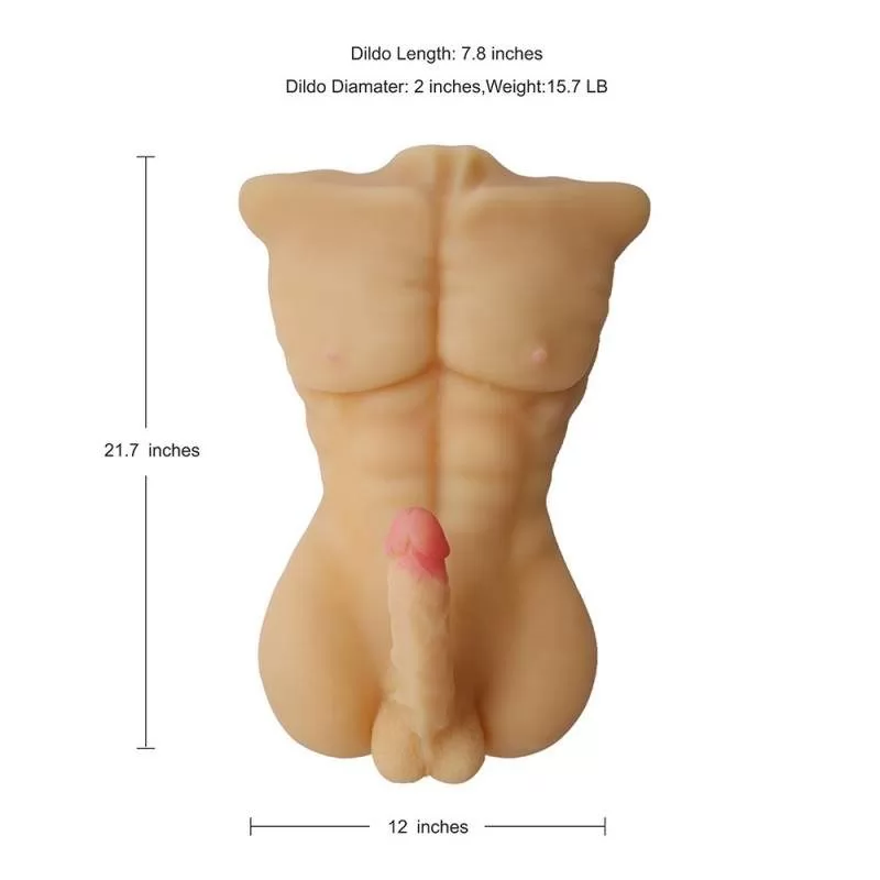 Female Sex Doll Full Body Silicone Masturbator 56x40x10cm — photo 6