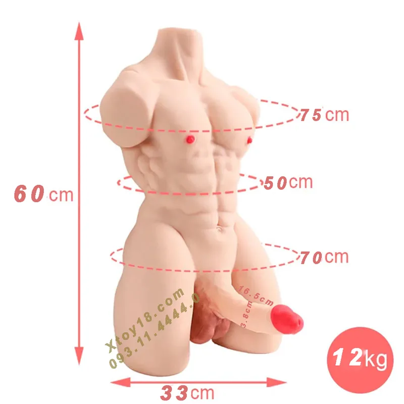 3D Male Partial Sex Doll Silicone Flexible Erotic Toy — photo 3