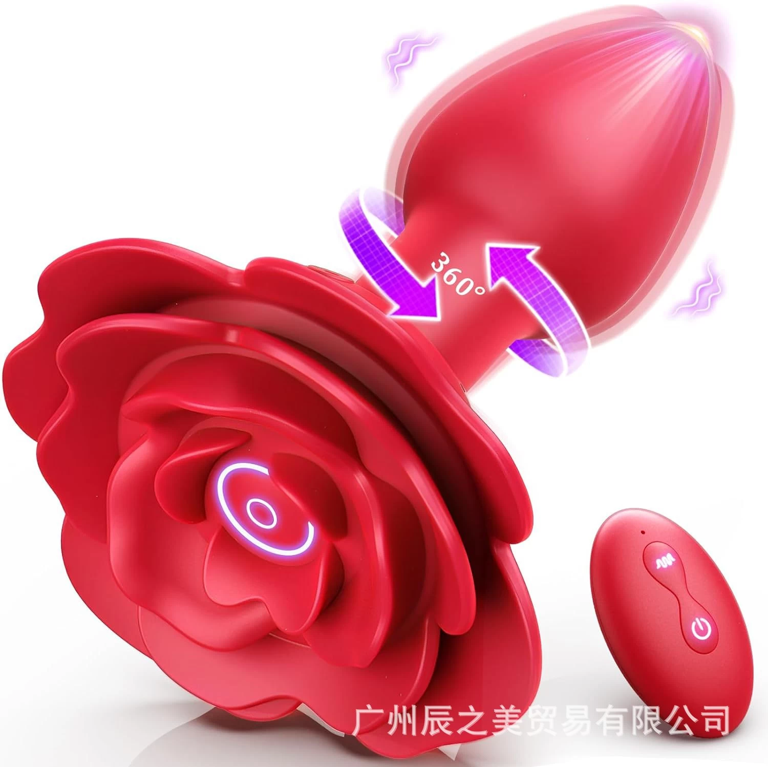 Butt Plug Flower 10 Mode Remote Silicone Anal Stimulator — photo 2
