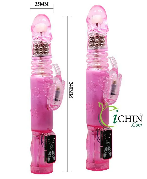 Crazy Rabbit Butterfly Vibrating Rotating Thrusting Toy for Women — photo 2