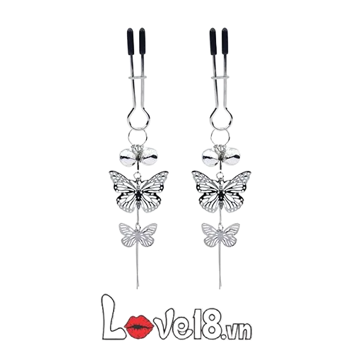 Butterfly Nipple Clamps BDSM Sexy Metal Comfort Fit