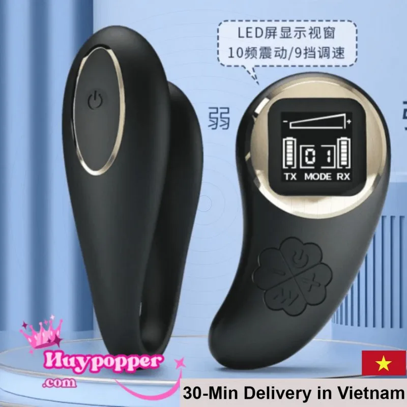 C LED Remote Control Dual Vibrating Egg Intimate Massager