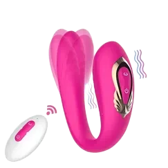 C-Shaped Vibrating Rabbit Remote Control Stimulator