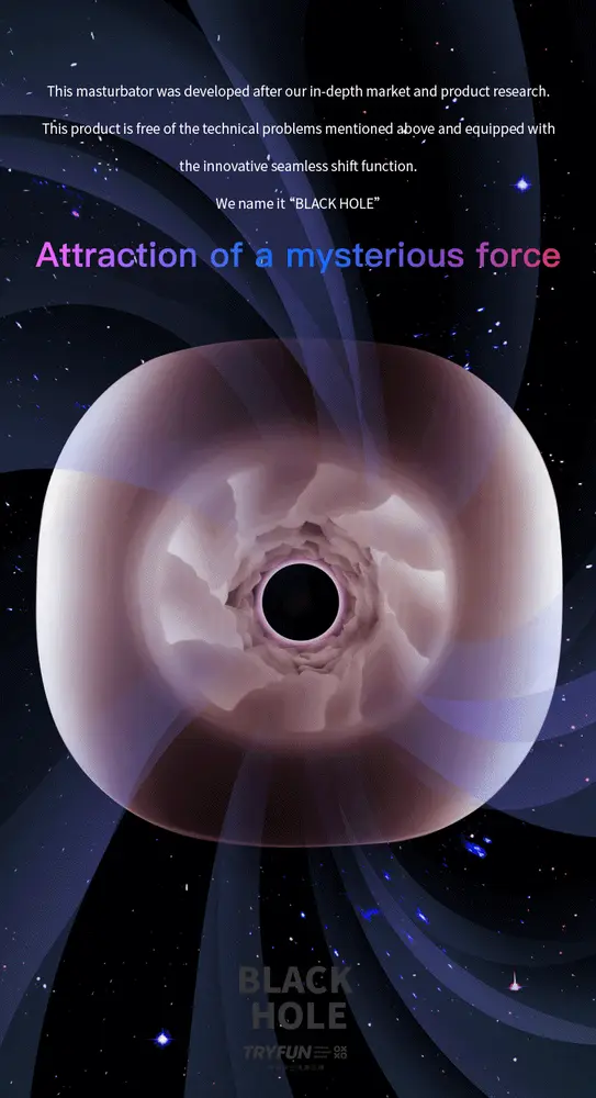 TRYFUN SOUL Series Black Hole Auto Suction Masturbation Cup — photo 3