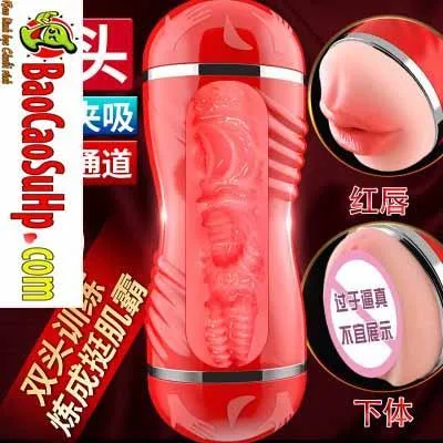 Long Menstrong 5D Dual-End Masturbation Cup Realistic Tight Texture — photo 3