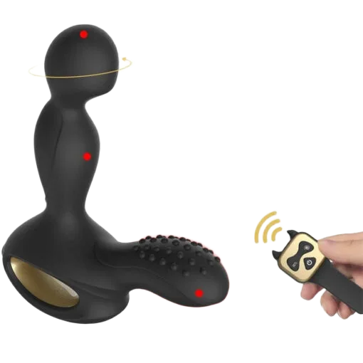CAKO Remote Controlled 3-Point Rotating Anal Stimulator