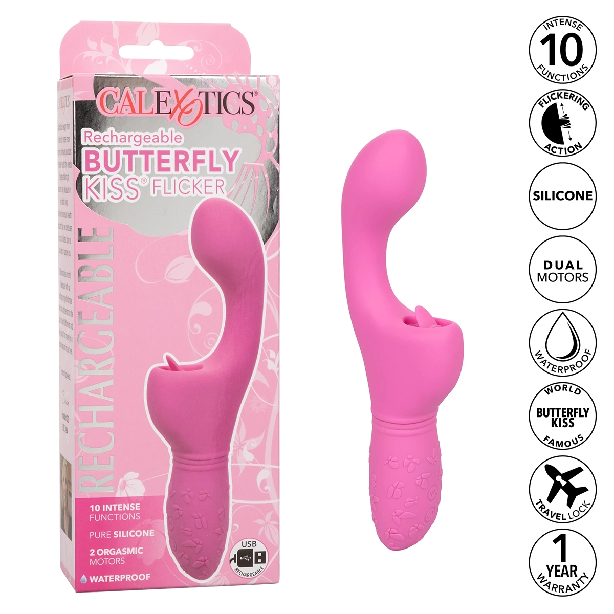 CalExotics Kiss Flicker G-Spot Tongue Licking Vibrator — photo 3