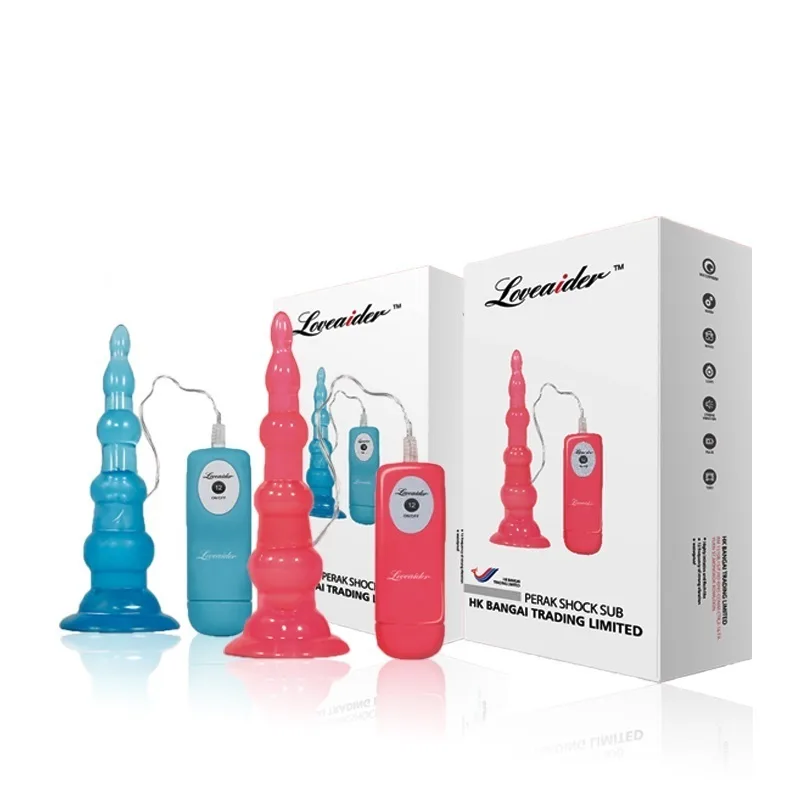 Loveaider Silicone Suction Wall Anal Bead Vibrator — photo 2
