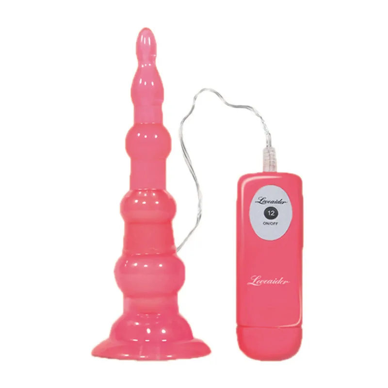 Loveaider Silicone Suction Wall Anal Bead Vibrator — photo 5