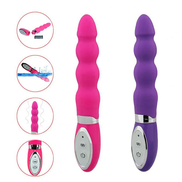 Wild Pearls Beads Vibe Silicone Anal Vibrator 10 Modes — photo 3