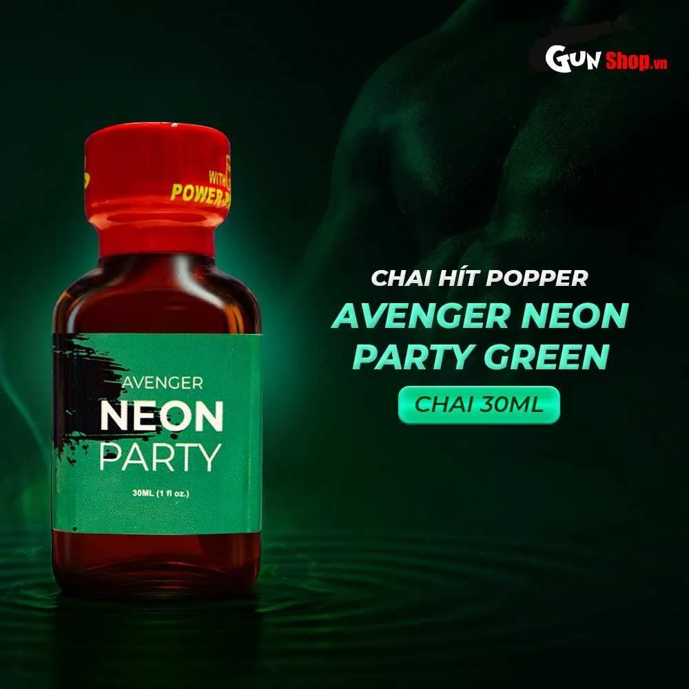 PWD Avenger Neon Party Green Popper Inhalant 30ml, Boost Excitement — photo 3
