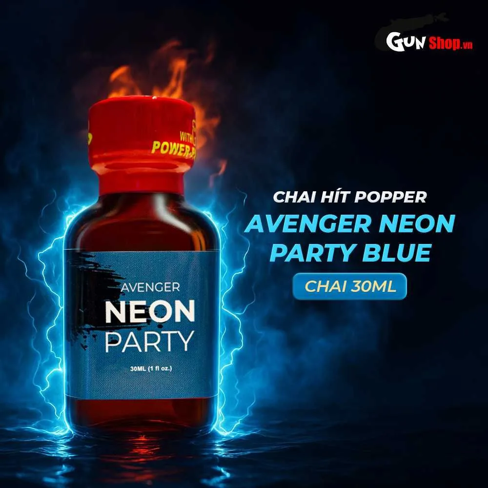 Popper PWD USA Avenger Neon Party Blue 30ml — photo 3