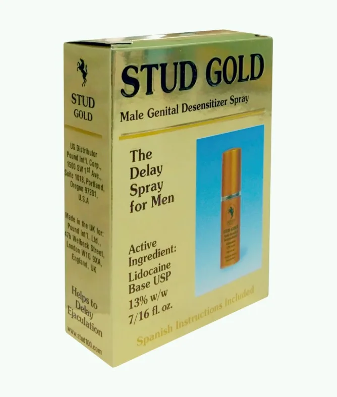Stud Gold Delay Spray 12ml Numbing Prolong Performance — photo 3