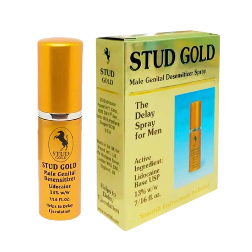 Stud Gold Delay Spray 12ml Numbing Prolong Performance — photo 6
