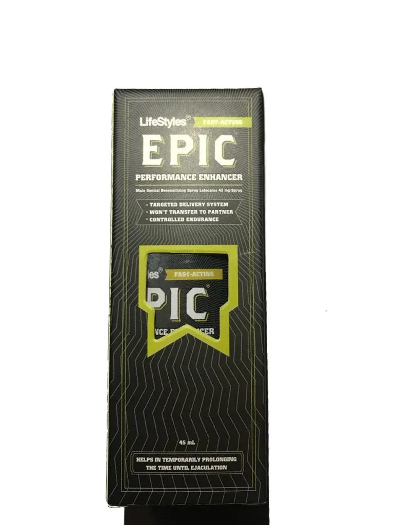 Epic 45ml prolong spray, discreet, delay ejaculation support — photo 3