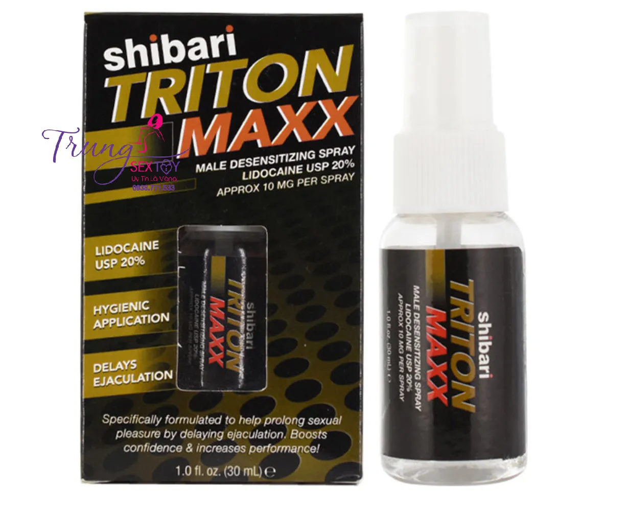 Shibari Triton Maxx Delay Spray Lidocaine 20% — photo 2