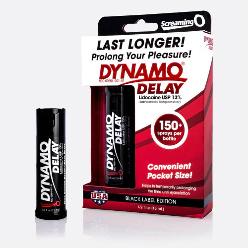 Dynamo Delay Spray Black Label 15ml Prolong Performance — photo 4