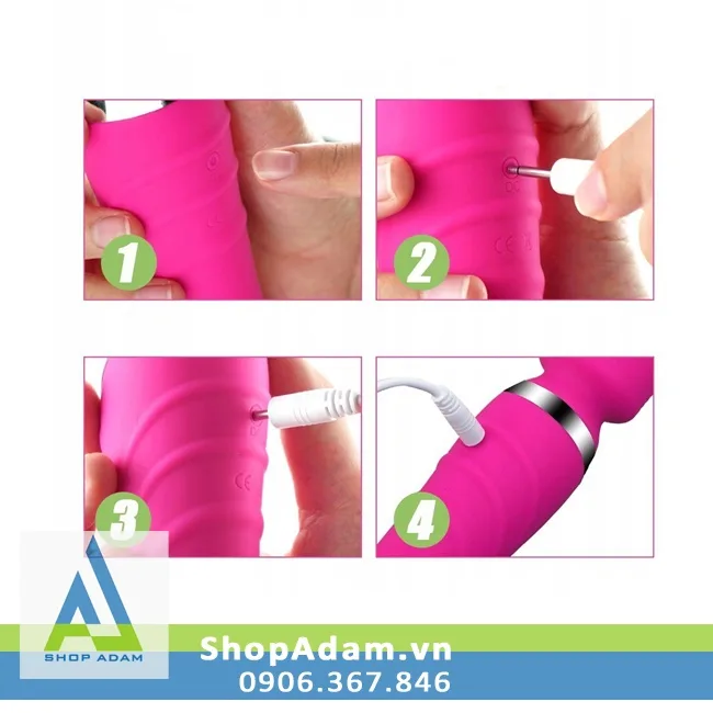 Jundaoai Double-ended Thrusting Silicone Vibrator for Women — photo 3